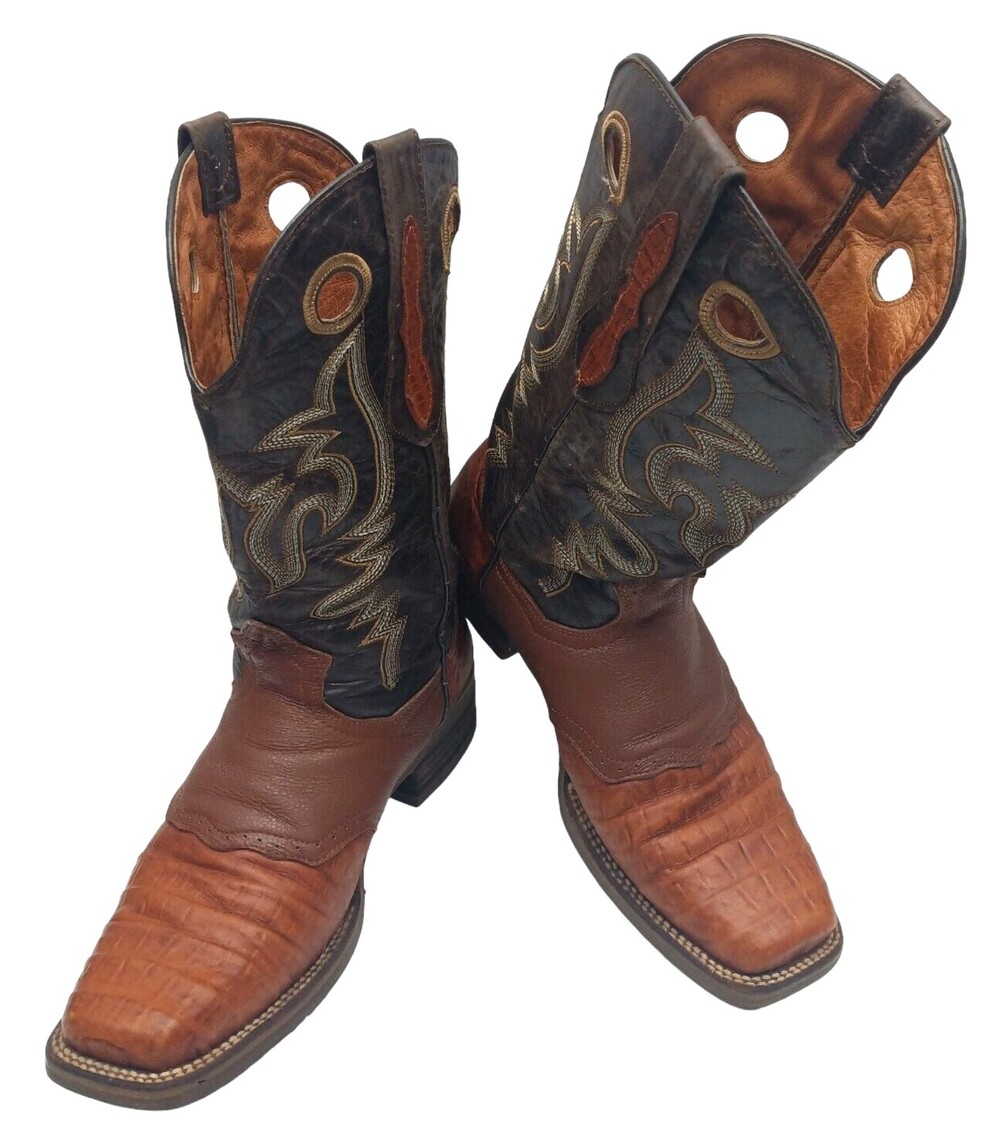 Texas Country, Hand Made Men's Size 10 Leather, Two Tone
